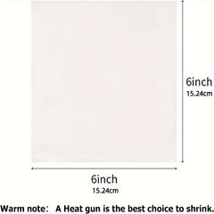 100pcs Shrink Packaging Bag Transparent PVC Heat Shrink Packaging Hair Dryer