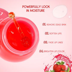 Strawberry Lip Mask Serum with Natural Plant Extracts