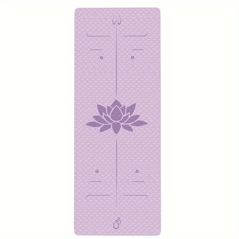 TPE Yoga Mat 12mm Thickness Non Slip Soft Fitness Pilates Mat With Pattern
