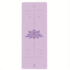 TPE Yoga Mat 12mm Thickness Non Slip Soft Fitness Pilates Mat With Pattern