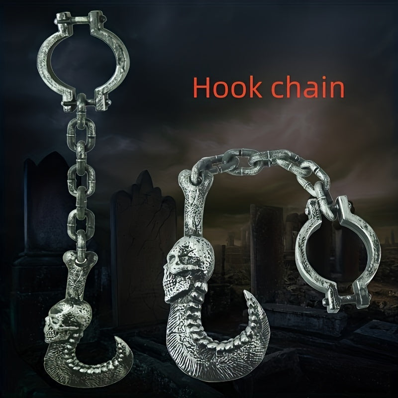 Halloween Chain Weapon Toy Plastic Hook Props