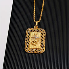 Hip Hop Jewelry Cross Pendant Necklace