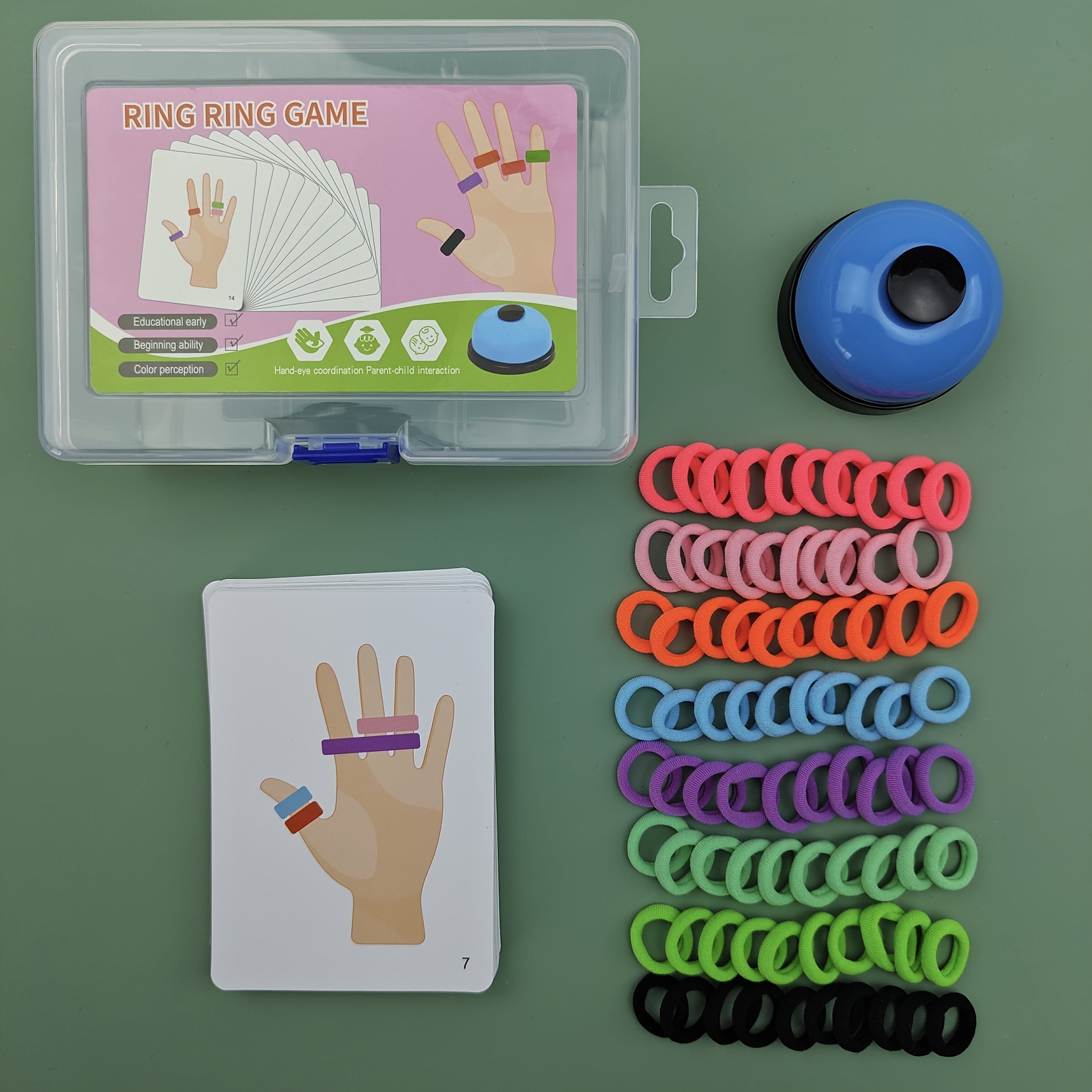 Rainbow Threading Activity Set for Cognitive Development