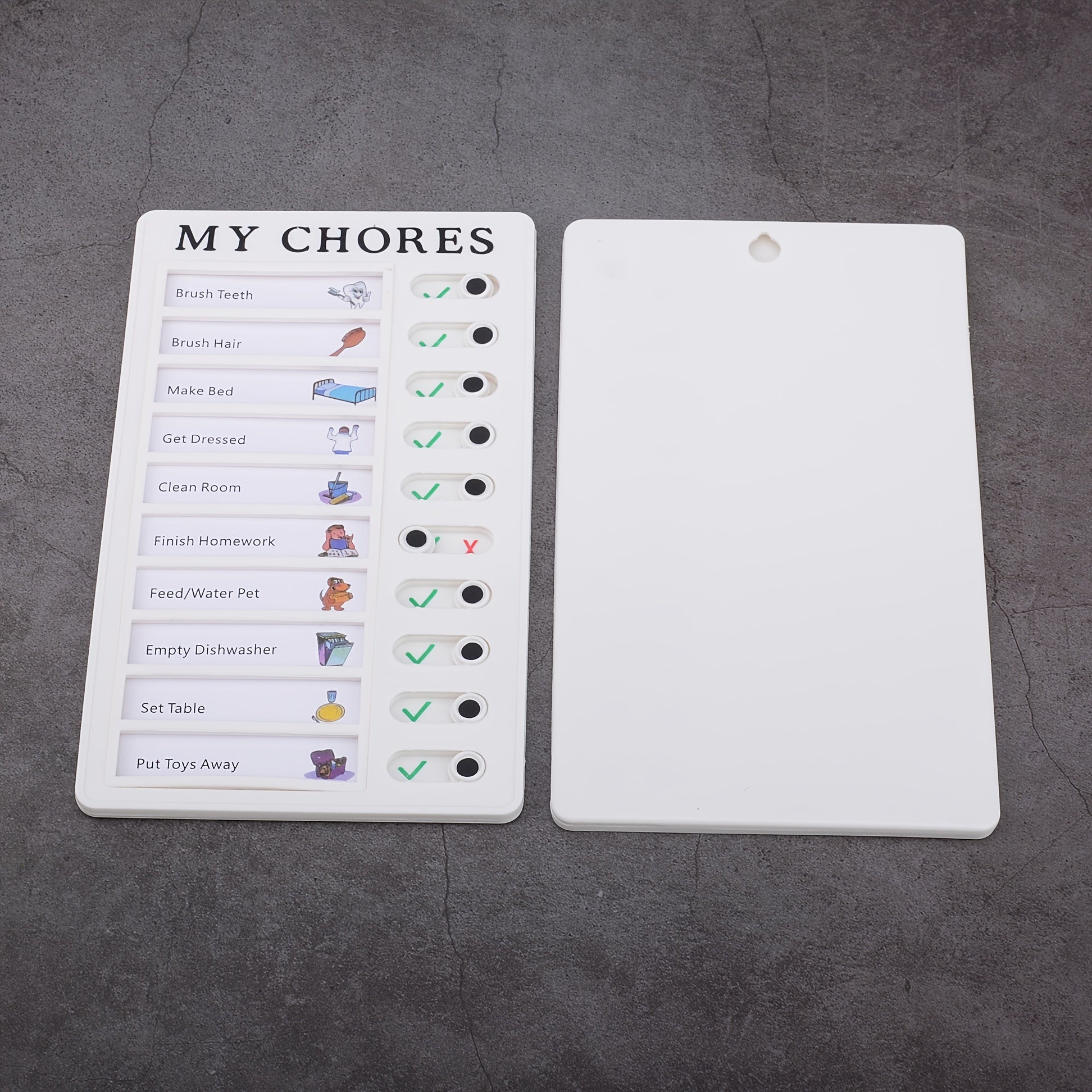 Beige English Punch Daily Planner Board