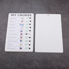 Beige English Punch Daily Planner Board