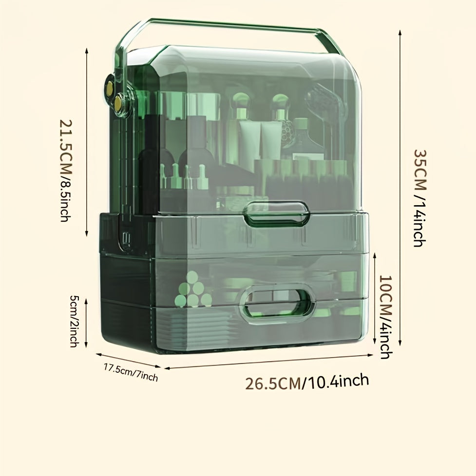 Makeup Organizer With Drawers & Lid
