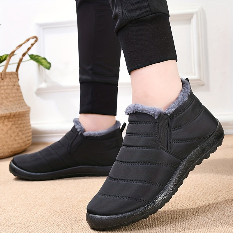 Women's Waterproof Snow Shoes Warm Winter Ankle Shoes