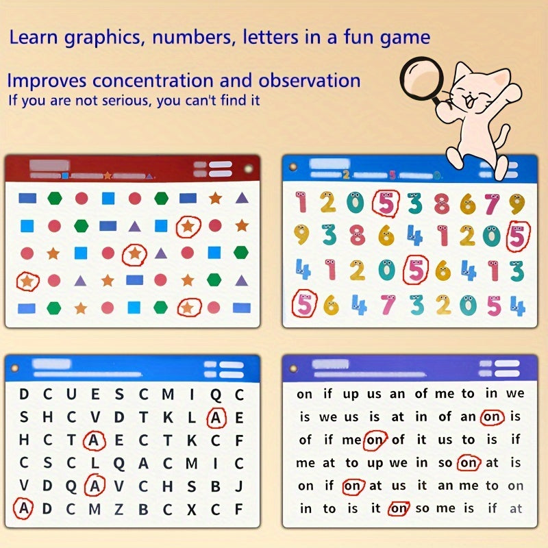 Find The Same Focus on Finding the Difference Cards