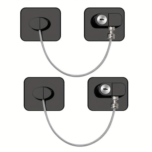 Child Safety Locks 2 Pack Multifunctional Window Drawer Refrigerator Lock