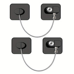 Child Safety Locks 2 Pack Multifunctional Window Drawer Refrigerator Lock