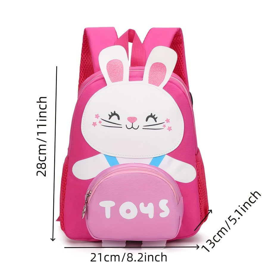Kids Little Rabbit Backpack Large Capacity Kindergarten Schoolbag Waterproof