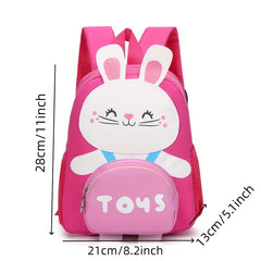 Kids Little Rabbit Backpack Large Capacity Kindergarten Schoolbag Waterproof