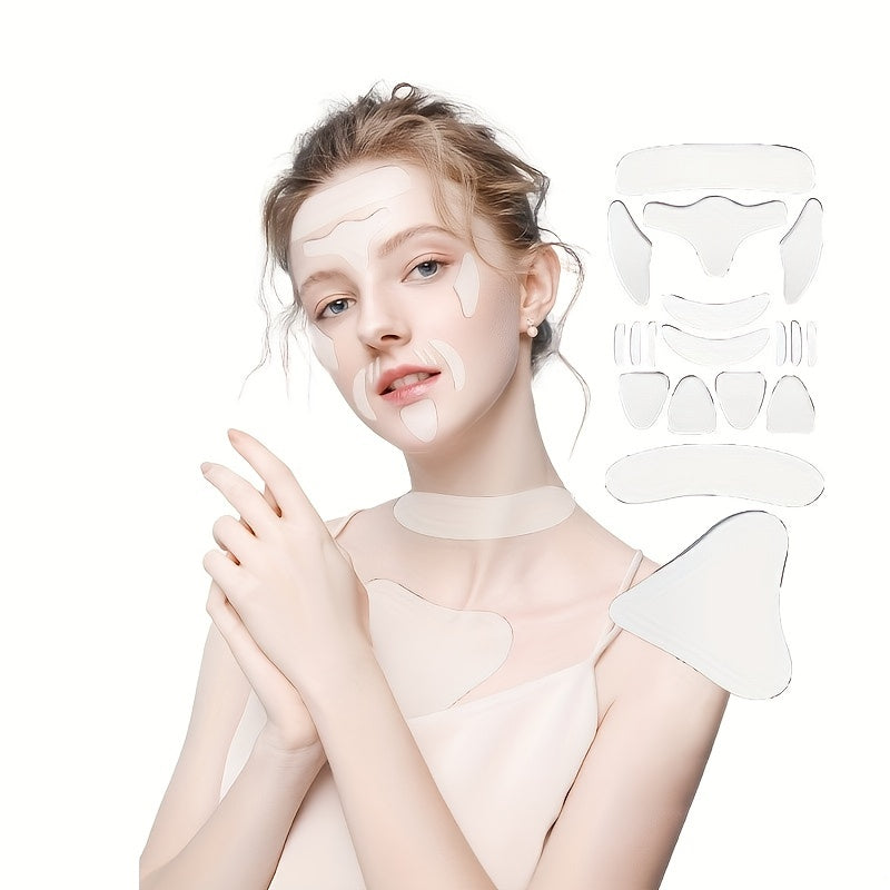 Silicone Wrinkle Pad Patch Sticker 1 2 4 5 11 16 18pcs Skin Care Lifting Tool