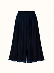  Wide Leg Trousers Elastic High Rise Pleated