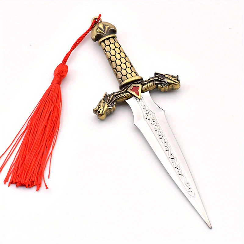 European Small Dagger Eco Friendly Zinc Alloy Double Dragon Blade