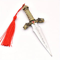 European Small Dagger Eco Friendly Zinc Alloy Double Dragon Blade