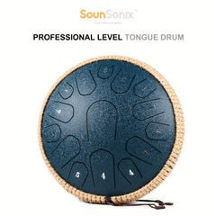 Steel Tongue Drum 15 Notes Hand Pan Drum D Major