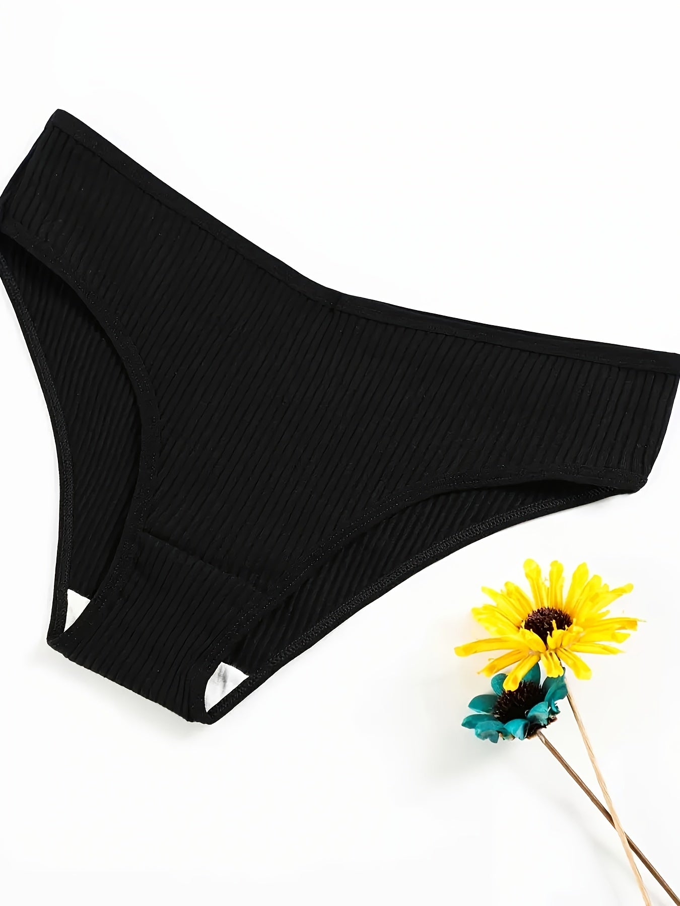Women's Ribbed Briefs 7pcs Comfy Stretchy Intimates Panties