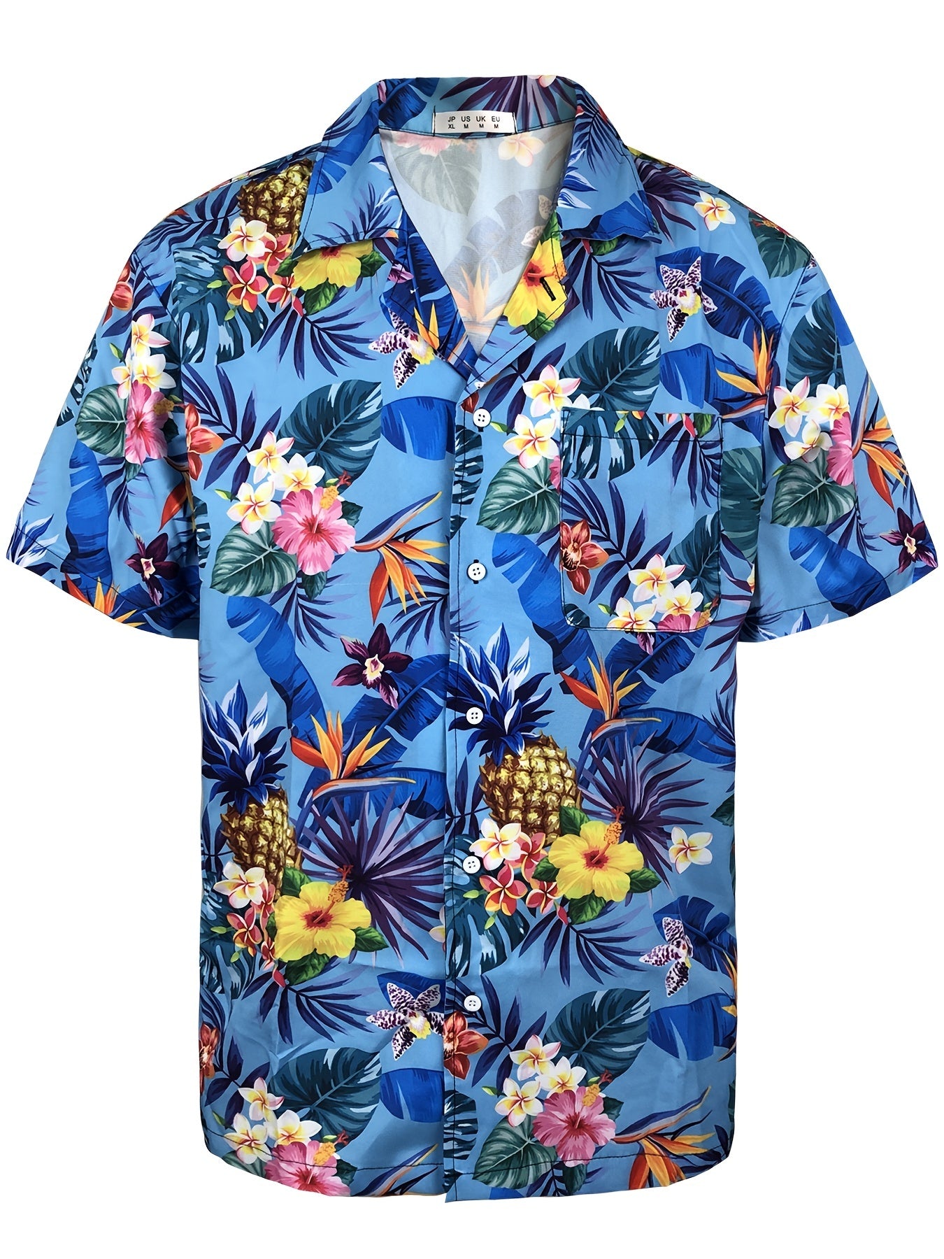 Spiral Dye Hawaiian Shirt Men's Casual Button Up Short Sleeve Shirt