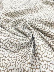  Allover Print Lantern Sleeve Dress