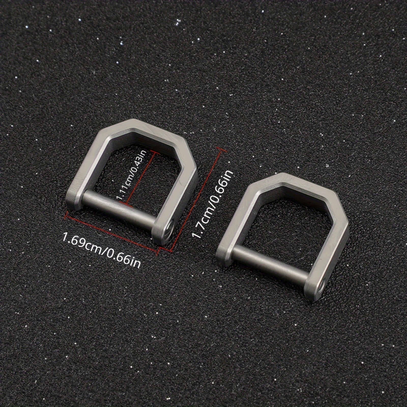 Titanium Alloy Key Ring D-Ring Keychain