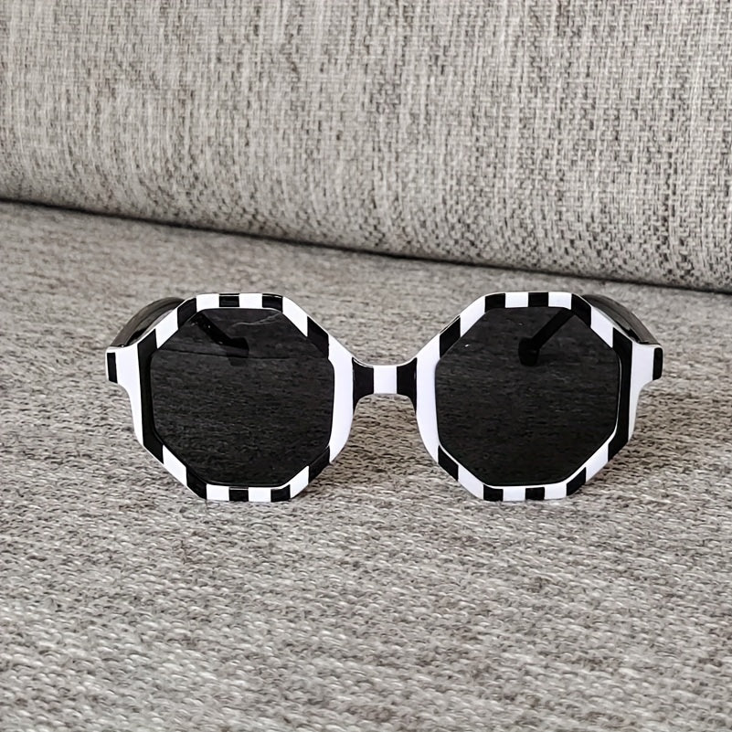 Teen Striped Frame Sun Protection Sunglasses