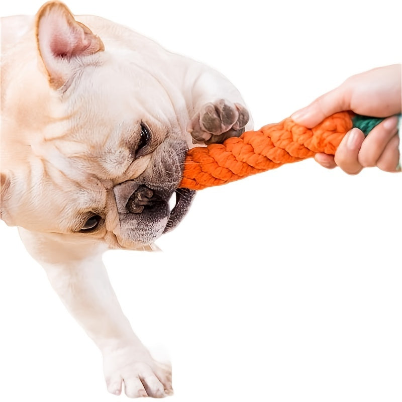 Pet Knot Toy For Dog & Cat Carrot Shape Dog Chew Toys
