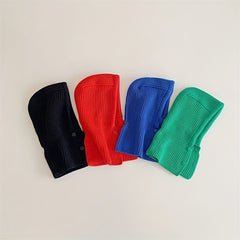 Kids Shawl Cap Head Cap Bib Conjoined Cap