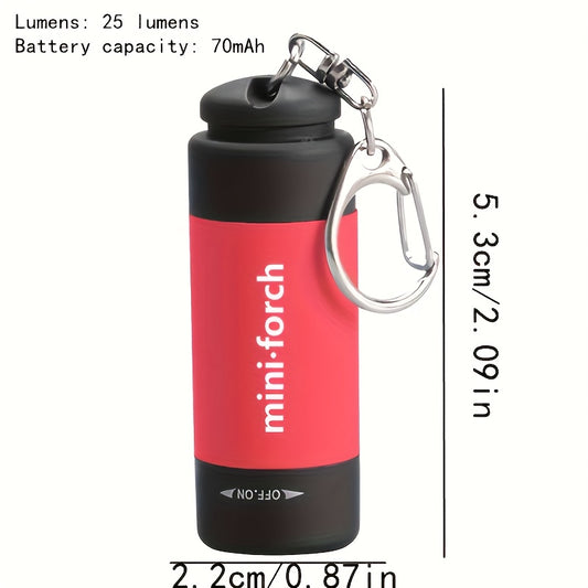 USB Rechargeable Mini Flashlight for Camping & Keychain Light