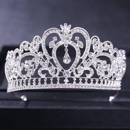 Wedding Silver Rhinestone Princess Tiara Crown Headband