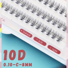 60 Cluster Lashes 0 01 C Curl Faux Mink Eyelash Extensions
