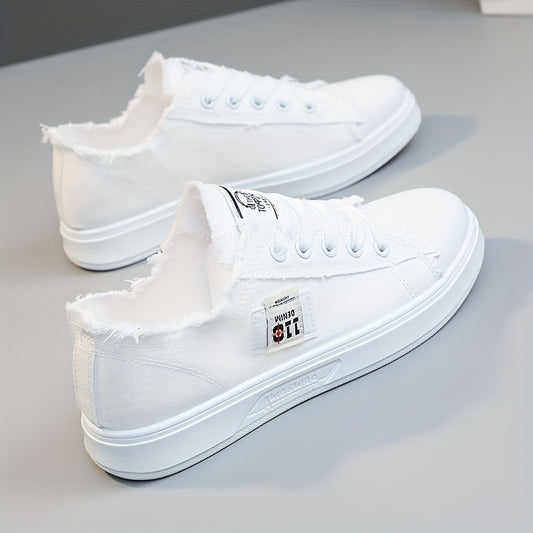 Women's Canvas Shoes Causal Lace Up Outdoor Shoes Lightweight