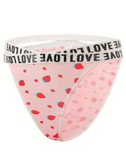  Strawberry Print Cross Front Bra & Underwear Set