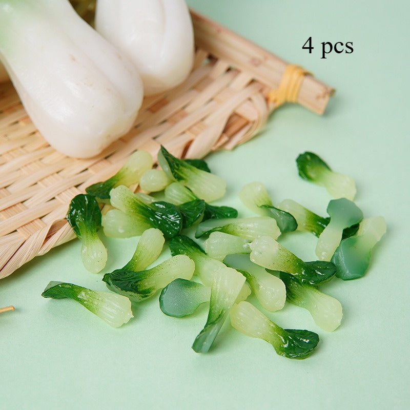 Mini Vegetable DIY Simulated Food Play Set with Props 4pcs