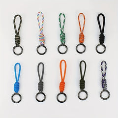 Survival Keychain with Paracord Whistle and Tool