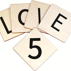 10pcs Wooden Blocks DIY Crafts Games 3.93in Unfinished Bricks