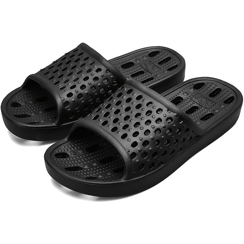 Men's Lightweight Non Slip Slides for Indoor Outdoor Beach Shower
