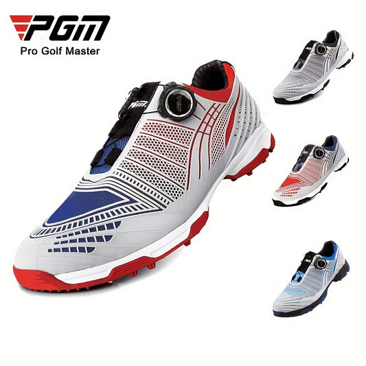 PGM Men's Golf Shoes With Rotary Buckle Lightweight Nylon Sports Sneakers