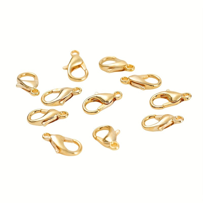 50PCS Gold Lobster Clasp Necklace Bracelet Connection Clasp DIY Accessories