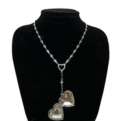 Heart Locket Necklace for Girls Stainless Steel