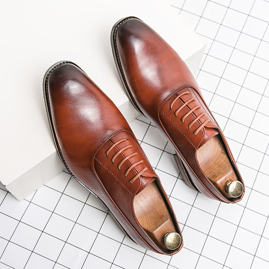 Men's Pointed Toe Dress Shoes Oxford Shoes Classic Formal Shoes