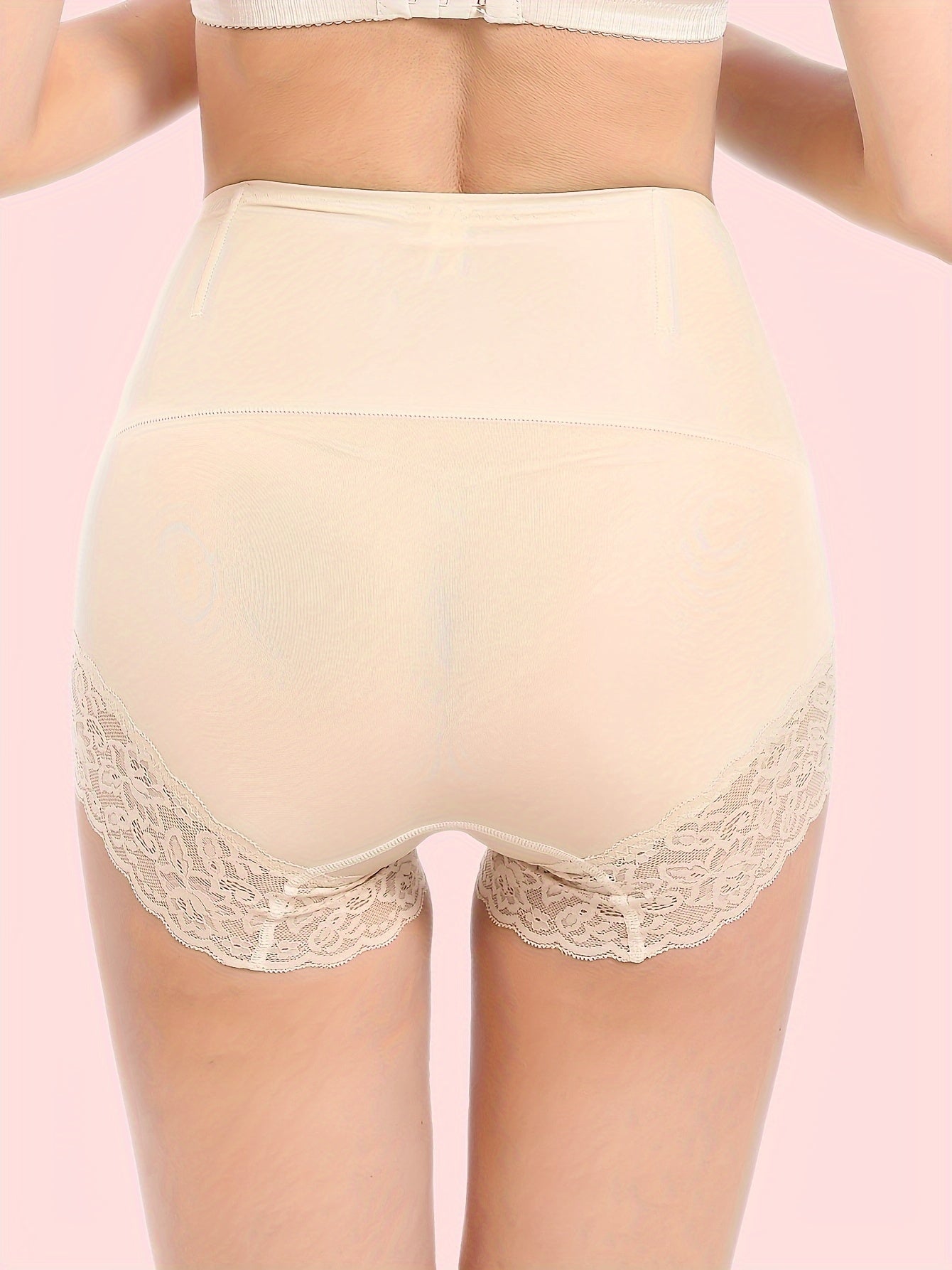 Lace Stitching Shaping Panties Tummy Control Compression Panties