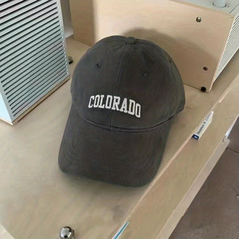 Wool Embroidery Alphabet Baseball Cap - American Retro Cap