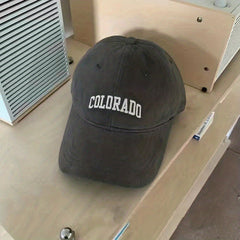 Wool Embroidery Alphabet Baseball Cap - American Retro Cap