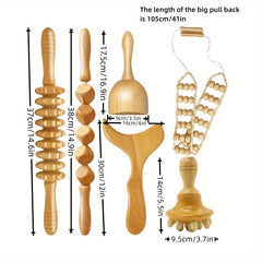 Wooden Massage Tools for Body Shaping and Lymphatic Drainage