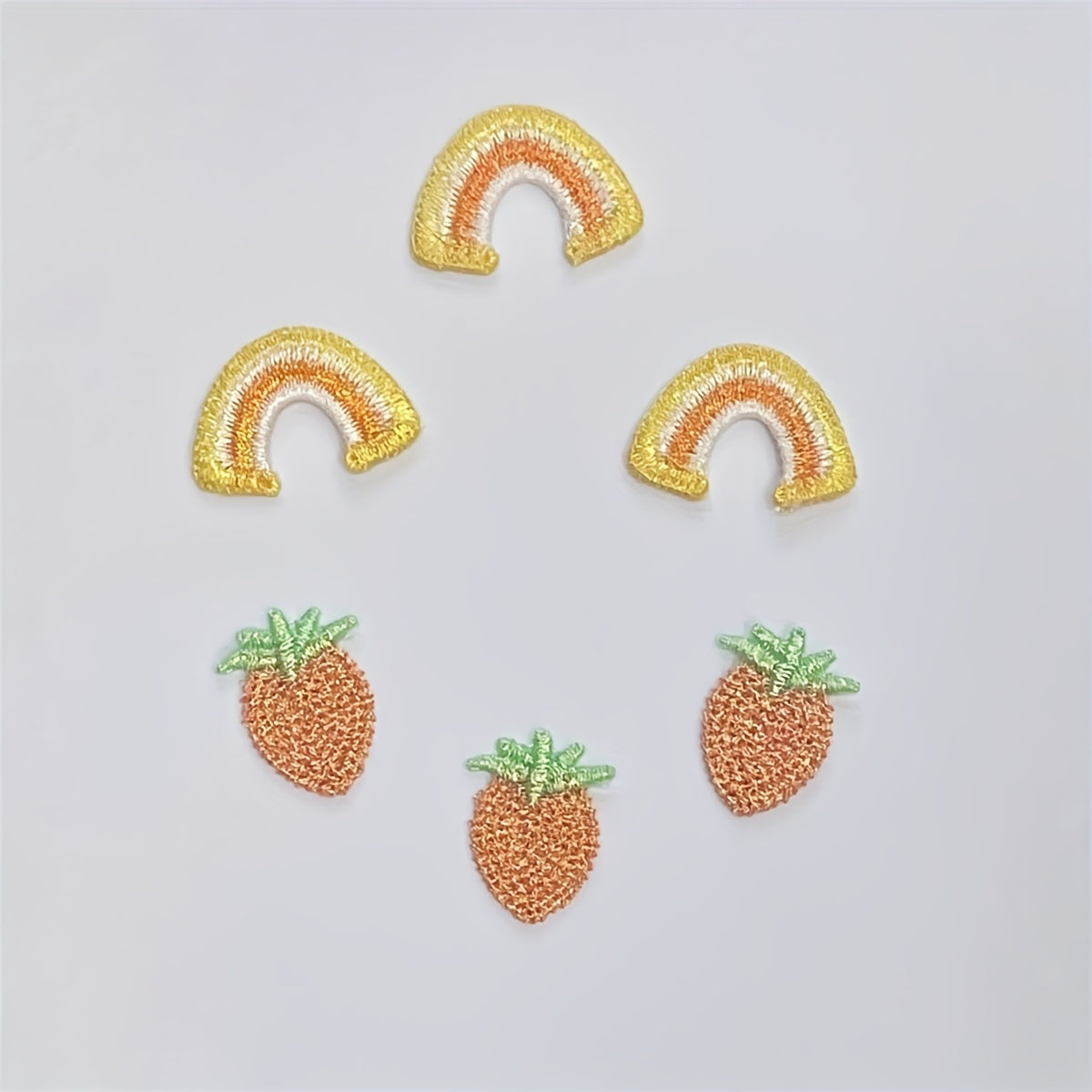 Bright Rainbow Embroidery Patch for Men