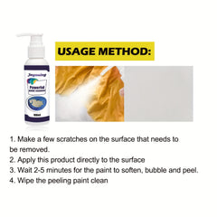 Paint Remover for Metal Surfaces, Furniture, Tile, Wood - 1pc