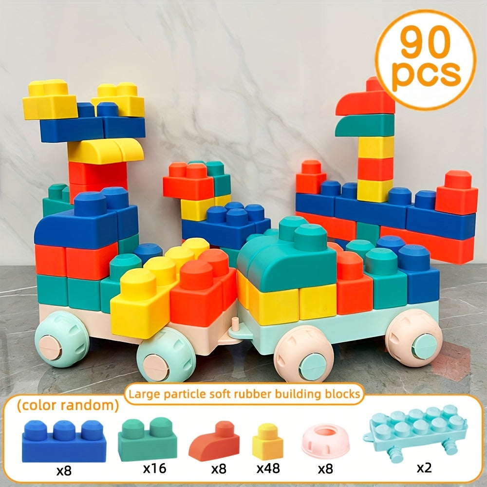 Large Soft Rubber Building Blocks Toy for Toddlers