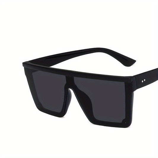 Square Frame Sunglasses Gradient Lens Flat Top Eyewear