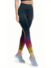High Waist Colorful Yoga Pants Slim Fit Leggings